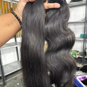 Lots de cheveux humains lisses et soyeux, qualité Remy, fournisseur en gros, cuticules alignées, flux naturel, cheveux en vrac, tous cuticules alignées - Product Image 1