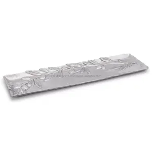 Assiette de service royale gravée à la main en aluminium de qualité supérieure Design Vase de table décoratif de Noël Fonction Made Zahid Exportations - Product Image 4