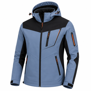 Chaqueta Softshell Estampada para Mujer, Resistente al Viento y al Agua, con Forro Polar, Cuello Alto, para Trabajo, con Múltiples Bolsillos, OEM - Product Image 6