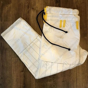 เครื่องแบบศิลปะการต่อสู้ผ้าฝ้ายโพลีสีขาวสำหรับมวยยูโดจิว-ยิตสูเทควันโด - Product Image 2