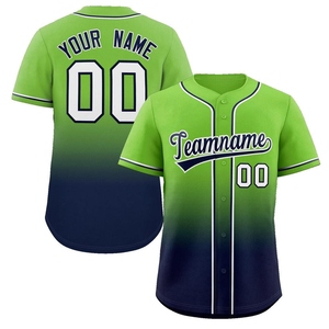 Maillot de baseball personnalisé à boutons, respirant, léger, vêtement de sport d'équipe, séchage rapide, imperméable, écologique, unisexe - Product Image 2