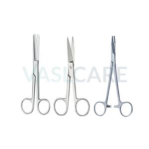 Ensemble de chirurgie générale, ensemble d'instruments médicaux vétérinaires de 51 pièces, instruments de chirurgie vétérinaire de base par Vaslcare - Product Image 4