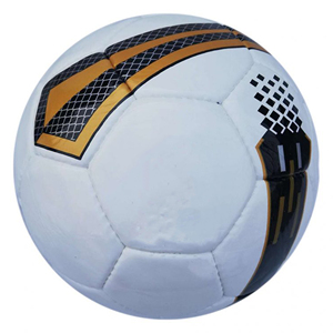 Soccer Ball Official Size 5 Training Durable <b>White</b> <b>Black</b> Gold Pattern Inflated Packing Customized LOGO - Product Image 3