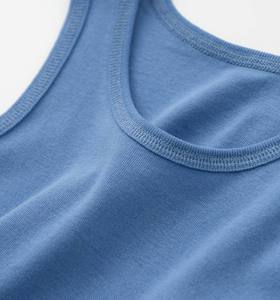 Ropa de Verano Informal para Bebés, Niños y Niñas, con Dobladillo Curvo, Sin Mangas, 100% Algodón, Secado Rápido, Ecológica, Cuello Redondo - Product Image 6