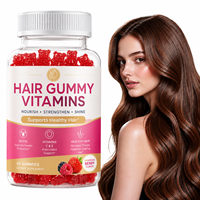 Gomitas de Biotina para el Cabello al por Mayor OEM, Vitaminas para el Crecimiento del Cabello de Marca Privada, Gomitas de Colágeno para Cabello, Piel y Uñas, Suplemento Vegano