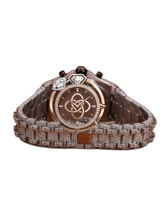 Reloj de Lujo con Diamantes Moissanite para Hombre, Reloj de Pulsera de Acero Inoxidable - Product Image 4