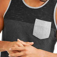 Tank Top Pria OEM ODM Ringan Bernapas Cepat Kering Bahan Desain Kustom Produsen Pabrik Pasokan