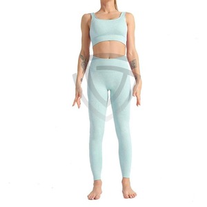 Ensembles de leggings et soutien-gorge de yoga sans couture pour femmes 206 Ensembles de soutien-gorge et leggings tendance pour femmes - Product Image 1