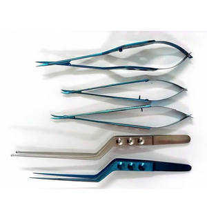 Micropinzas Neuroquirúrgicas, Tijeras para Sujetar Tejidos, de Titanio y Acero Inoxidable, Instrumentos Quirúrgicos Manuales para Hospitales y UCI - Product Image 1