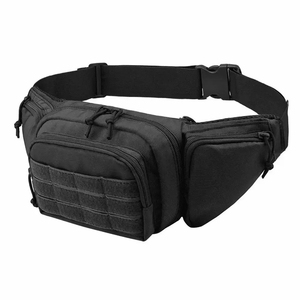 Unisex Custom Unique Style Vintage Leather Waist Bags Nylon Zipper Closure Adjustable Straps Fanny Packs - Product Image 2