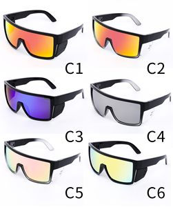 3411 High Quality Retro Custom Removable Shield ANSI Z87 Safety <b>Sunglasses</b> Polarized Mirror Oversize <b>Square</b> Shades Women Men - Product Image 6