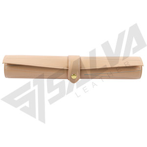 ชุดเกมแบ็คแกมมอนแบบพกพาสุดหรูหุ้มหนัง PU แบบม้วนได้ ทำมือ ดีไซน์ใหม่ พร้อมชิปสีขาวและสีดำ - Product Image 4