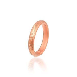 Anillo Ajustable de Cobre Puro Forjado a Mano con Grabado Om Namah Shivay, Joyería de Moda para Hombre y Mujer, Artesanal Moderno - Product Image 3