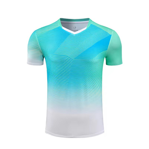 Men's <b>V</b>-Neck Short Sleeve Sublimation Printed Sport T-Shirt Geometric Pattern Quick Dry 100% Polyester Knitted Regular <b>Fit</b> - Product Image 4