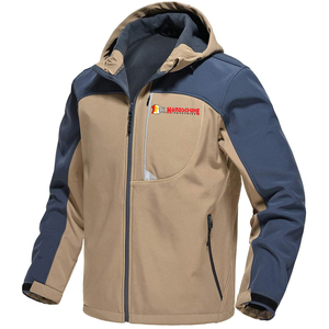 Veste d'hiver unisexe personnalisable avec logo, respirante, élastique, à capuche, matelassée, isolation 650 fill, fermeture éclair, coupe-vent - Product Image 1