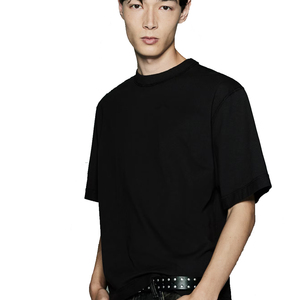 เสื้อยืดผู้ชายผ้าโพลีเอสเตอร์/คอตตอนผสมเนื้อหนักพิเศษ 300gsm ทรงโอเวอร์ไซส์ ไหล่ตก คอกลม ทรงบ็อกซี่ ระบายอากาศได้ดี - Product Image 2