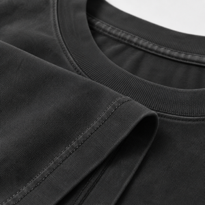 Camiseta de Algodón de Punto de 220g, Corte Regular, Lisa, Suave, para Hombre, Manga Corta, Cuello Redondo, con Logotipo Personalizado, Estilo Casual Urbano - Product Image 6