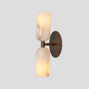 Applique murale moderne en marbre avec support en laiton, luminaire décoratif d'intérieur - Product Image 4