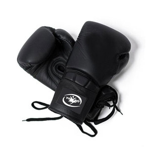 Sports Style Leather Boxing Gloves High Quality Non-Slip Adjustable Wrist <b>Strap</b> Lace-Up Closure Comfortable Hand Protection for - Product Image 1