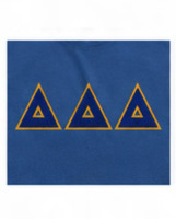 Sudadera con Capucha Delta Delta Delta Azul Dorado Sólido para Hombre, Estilo Casual, Corte Regular, Tejido de Algodón Ecológico, Ropa de Invierno