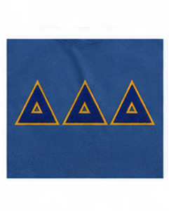 Delta Delta Delta Hooded Sweatshirt Blue Gold Solid <b>Men's</b> Casual Pullover Regular Fit Knitted Cotton Eco-friendly Winter Wear - Product Image 5