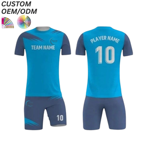Camiseta de Fútbol Sublimada con Estampado Sólido en la Parte Delantera, de Secado Rápido, Transpirable, Uniforme de Entrenamiento, OEM, ODM, Venta al Por Mayor, Fútbol Profesional - Product Image 6