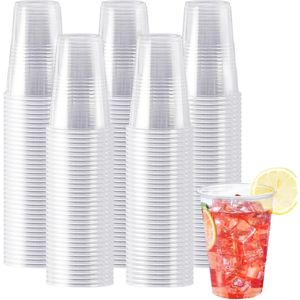 Confezione da 600 Bicchieri Monouso in PP Trasparente da 270 ml, per Bevande Calde/Fredde, Ideali per Feste, Picnic ed Eventi - Product Image 1