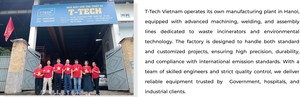 Incinérateur de déchets solides municipaux T-Tech Vietnam CNC-500A pour déchets non triés, solution de contrôle des déchets environnementaux, garantie 1 an - Product Image 3
