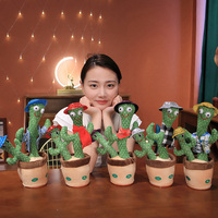 Jouet Cactus Parlant, Peluche Cactus Dansant, Jouet Cactus Chanteur, Jouets en Peluche Électroniques, Peluche pour Enfant, Peluche Personnalisée