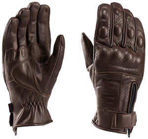 Genuine Leather Unisex Custom Cafe Racer Full Finger Motorcycle Riding <b>Gloves</b> <b>Touch</b> <b>Screen</b> Perforated Distressed Style - Product Image 1