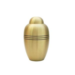 Urna de Cremación de Latón de 3 Secciones Curvadas para Guardar Cenizas, Urna Conmemorativa Hecha a Mano para Adultos y Mascotas, Precio Económico - Product Image 1