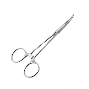 Pinces à moustiques courbées manuelles AHI en acier inoxydable allemand de haute qualité, à usage chirurgical, avec verrouillage, réutilisables, certifiées CE - Product Image 1