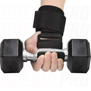Service OEM Fournisseur – Nouveaux crochets de musculation noirs extra-résistants avec support de poignet robuste pour soulever des poids lourds et des deadlifts - Product Image 4