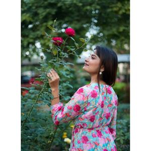 VESTIDO DE UNA PIEZA ESTAMPADO GEORGETTE A LA MODA SKY - Product Image 1