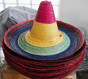Multicolor Mexican Sombreros Adult Size Straw <b>Hat</b> <b>Summer</b> Festive Outdoor Party Travel Straw <b>Hat</b> Wide Brim Wholesale Export - Product Image 6