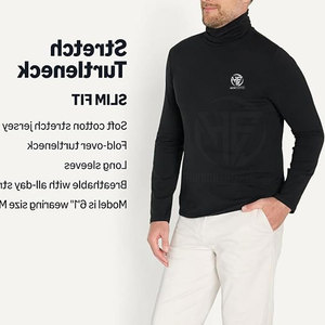 Trendy Simple Casual Top Turtle Neck <b>Shirt</b> Soft <b>Stretch</b> Fabric Raised Neck Long Sleeve Design <b>Men</b> Turtle Neck <b>Shirt</b> - Product Image 6