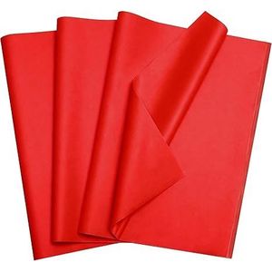 Confezione da 100 Fogli di Carta Velina Rossa 50x35 cm per Decorazioni Matrimonio, Feste, Arti e Mestieri, Confezioni Regalo e Decorazioni per Bomboniere - Product Image 1