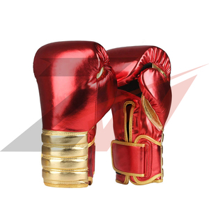 Guantes de Boxeo Profesionales Personalizados de Cuero Genuino para Combate y Entrenamiento, Guantes de Sparring para Boxeo y Muay Thai - Product Image 3