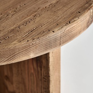 <b>Rustic</b> Wooden Coffee Table Handmade Solid Wood Natural Finish Living Room Furniture - Product Image 3
