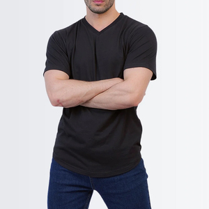 Camiseta de Cuello en V para Hombre, 100% Algodón, Último Estilo, Ropa de Moda de Alta Calidad, Impresión Personalizada, Estilo Urbano, Secado Rápido - Product Image 5
