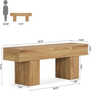 <b>Dining</b> Room Furniture Long <b>Table</b> and Chairs with Seats <b>Stools</b> Bed End Bench and Entrance Bench - Product Image 6