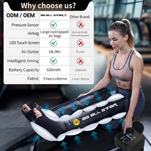 Masajeador de Pies y Piernas por Presión de Aire, Relajación Muscular, Portátil para el Hogar y Viajes, OEM ODM por AS All Star - Product Image 2