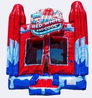 Château gonflable et structure de jeu gonflable en PVC de qualité commerciale avec garantie de 2 ans, installation facile pour les fêtes en plein air et les événements professionnels