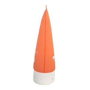 Tapa abatible cuadrada de plástico PE naranja con impresión digital de logotipo personalizado, 50 mm de diámetro, para envasado de productos de cuidado de la piel/champú/lociones - Product Image 4