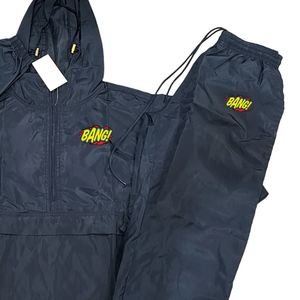 Ensemble survêtement coupe-vent d'hiver imprimé sur mesure pour homme, 2 pièces, veste et pantalon de sport, fitness, jogging, coupe-vent, grande taille - Product Image 1