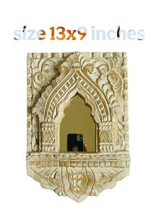 Decorative Wood <b>Framed</b> <b>Wall</b> Mirror Customizable Shape Full Color Digital Printing Industrial Style Interior Decor - Product Image 2