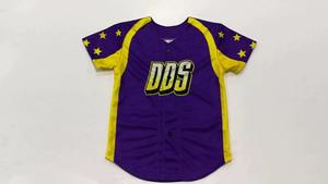 Maillot de baseball personnalisé style professionnel, boutonné sur le devant, en tissu respirant, uniforme d'équipe pour les tournois de ligue et les matchs de club - Product Image 6