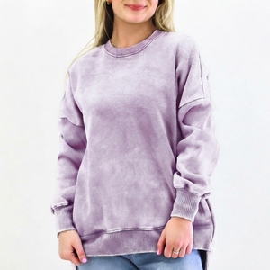 Sudadera con Efecto Desgastado para Mujer, Estilo Casual y Moderno, con Personalización de Marca, Servicios de Proveedor Mayorista - Product Image 6