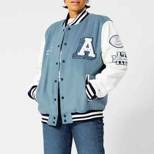 Custom Logo High Quality CVC <b>Fleece</b> Uniform College Baseball <b>Jacket</b> for Men Wholesale Varsity Men's Sports <b>Jacket</b> manufacturer - Product Image 2