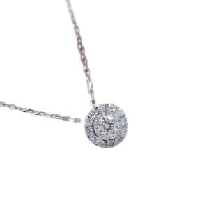 Collar de Oro Sólido de 14k con Diamante Sintético, Elegante Colgante de Diamante Creado en Laboratorio, Joyería Fina Minimalista, Regalo para Mujer - Product Image 1